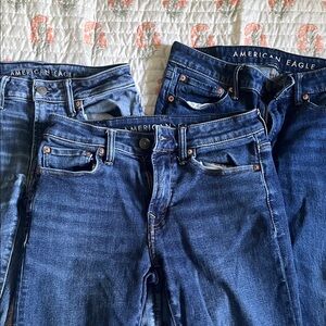 American Eagle Outfitters Blue Skinny Jeans for Men